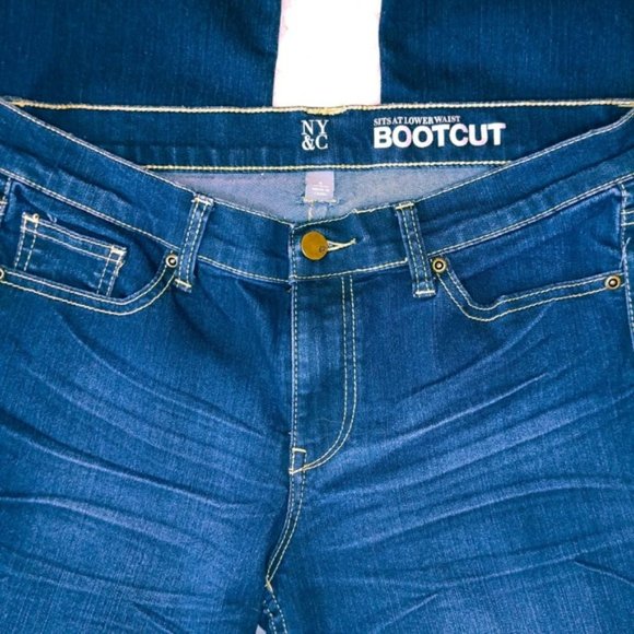 New York & Co. Boot Cut Jeans Sz 8 Dark Wash - Picture 2 of 6